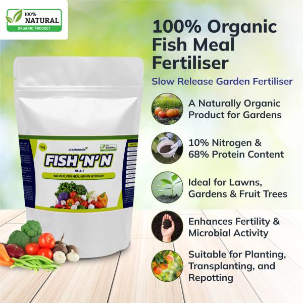 Organic Fish Meal Fertiliser, Nitrogen Rich Slow Release Fertiliser